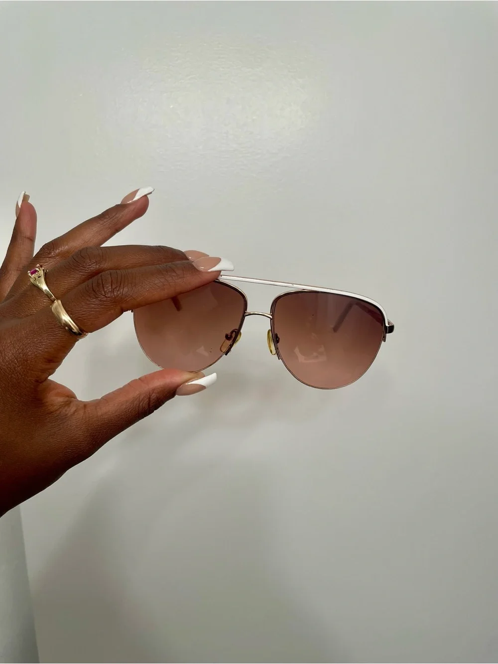 steve madden Aviator Sunglasses - Pink Gradient Lenses